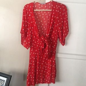 Red Olivaceous Dress